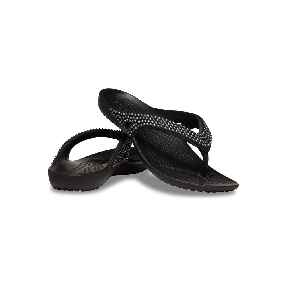 NWT CROCS Kadee II Rhinestone Flip Flop Sandal